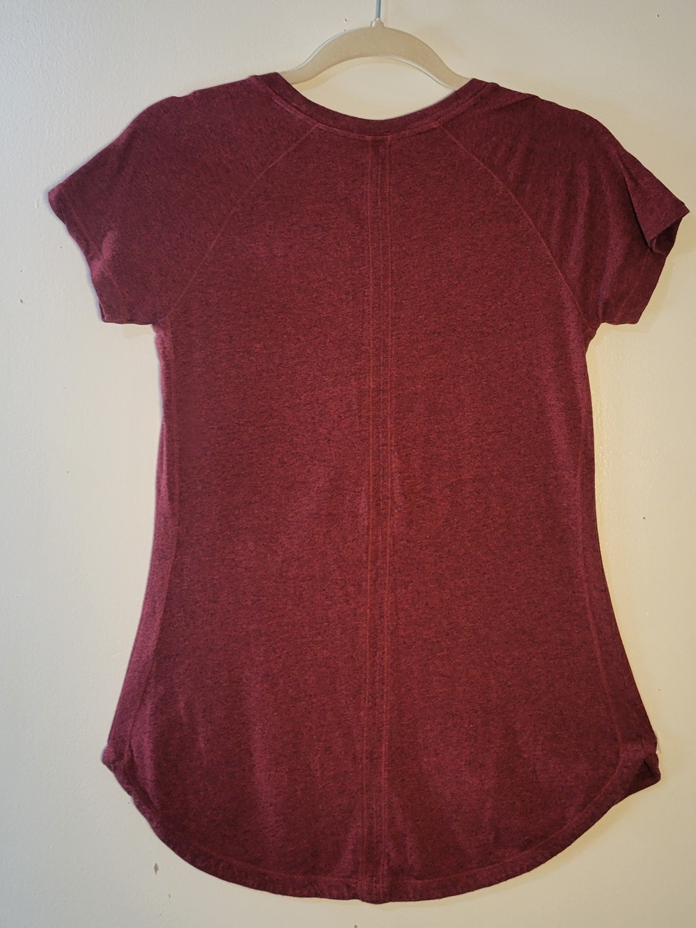 CALIA by Carrie Underwood Short Sleeve Athletic Tee - Burgundy Marled - Picture 5 of 9